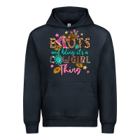 Navy boots and bling it's a cowgirl thing Urban Hoodie - MaliasSmallBusiness