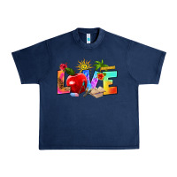 Navy love teacher summer Urban Heavy Tee - RanaPortraitStore