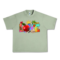 Oil Green love teacher summer Urban Heavy Tee - RanaPortraitStore
