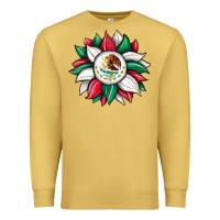 Antique Gold sunflower mexican flag Premium Sweatshirt - JahusDesignShop