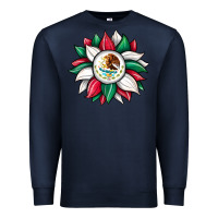 Navy sunflower mexican flag Premium Sweatshirt - JahusDesignShop