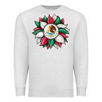 Oatmeal Heather sunflower mexican flag Premium Sweatshirt - JahusDesignShop