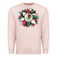 Pale Pink sunflower mexican flag Premium Sweatshirt - JahusDesignShop
