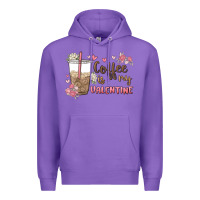 Purple coffee is my valentine Premium Hoodie - MaliasSmallBusiness