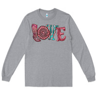 Heather Grey valentine's day love with boots and gemstone Long Sleeve Tee - RanaPortraitStore