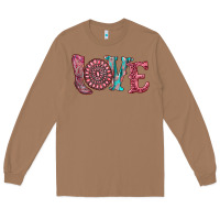Toasted Coconut valentine's day love with boots and gemstone Long Sleeve Tee - RanaPortraitStore