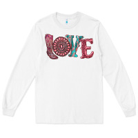 White valentine's day love with boots and gemstone Long Sleeve Tee - RanaPortraitStore