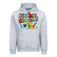 Heather Grey school custodian Urban Hoodie - NancyCooperArtShop