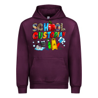Mauve Wine school custodian Urban Hoodie - NancyCooperArtShop