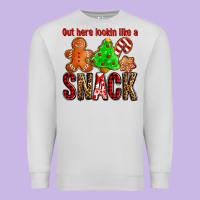 Out Here Lookin Like A Snack Ado Premium Sweatshirt Designed By Adodesignshop