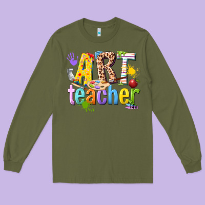 Art Teacher Long Sleeve Tee Designed By Texasbilliewilder