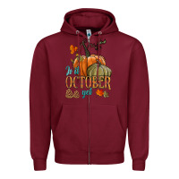 Burgundy is it october yet Zipper Hoodie - HRA Design Shop