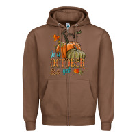 Chestnut is it october yet Zipper Hoodie - HRA Design Shop