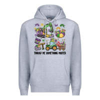 Heather Grey throw me something mister Premium Hoodie - MaliasSmallBusiness