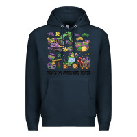 Navy throw me something mister Premium Hoodie - MaliasSmallBusiness
