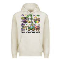 Oatmeal Heather throw me something mister Premium Hoodie - MaliasSmallBusiness