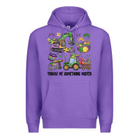 Purple throw me something mister Premium Hoodie - MaliasSmallBusiness