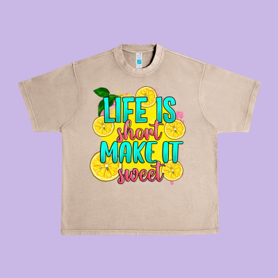 Life Is  Make It Sweet Urban Heavy Tee Designed By Ranaportraitstore