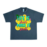 Midnight Navy life is  make it sweet Urban Heavy Tee - RanaPortraitStore