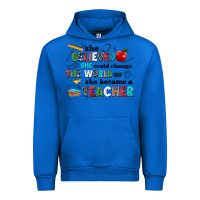 Cobalt she believed she could change the world so she bec Urban Hoodie - NancyCooperArtShop