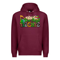 Burgundy one lucky teacher Premium Hoodie - AdoDesignShop