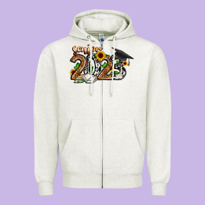Senior 2023 Zipper Hoodie Designed By Cowhidedigitalart