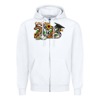 White senior 2023 Zipper Hoodie - CowhideDigitalArt