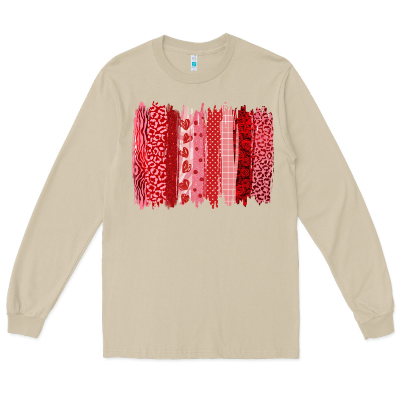 Valentine's Day Brushstroke Long Sleeve Tee by RanaPortraitStore | Teevron