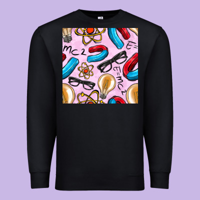 Physics Seamless Pattern Premium Sweatshirt Designed By Bundleandbundleshop