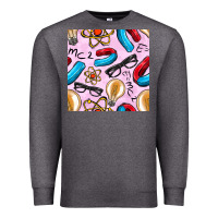 Charcoal Heather physics seamless pattern Premium Sweatshirt - BundleAndBundleShop