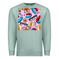Seafoam physics seamless pattern Premium Sweatshirt - BundleAndBundleShop