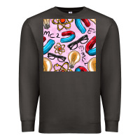 Smoke physics seamless pattern Premium Sweatshirt - BundleAndBundleShop
