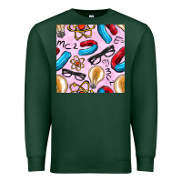 Sports Green physics seamless pattern Premium Sweatshirt - BundleAndBundleShop
