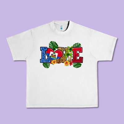 Love Haitian Republic Urban Heavy Tee Designed By Ranaportraitstore