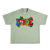 Oil Green love haitian republic Urban Heavy Tee - RanaPortraitStore
