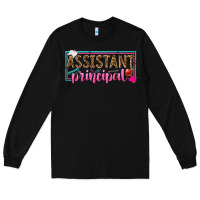 Black assistant principal Long Sleeve Tee - texasbilliewilder