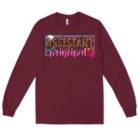 Burgundy assistant principal Long Sleeve Tee - texasbilliewilder
