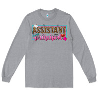 Heather Grey assistant principal Long Sleeve Tee - texasbilliewilder