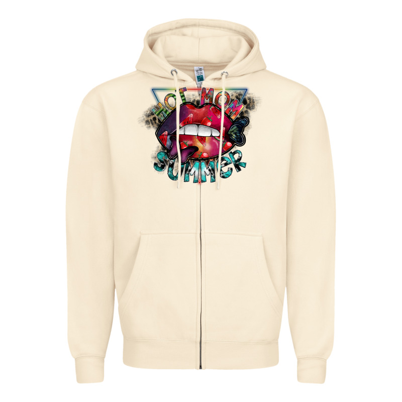 Hot Mom Summer Zipper Hoodie by SublimationCraftShop | Teevron