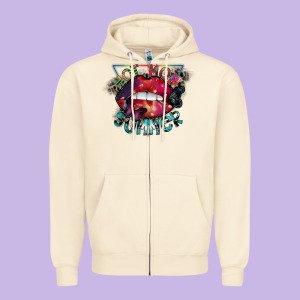 Hot Mom Summer Zipper Hoodie Designed By Sublimationcraftshop