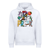 White pre k Urban Hoodie - NancyCooperArtShop