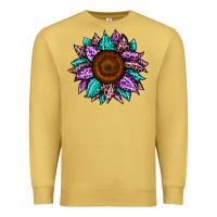 Antique Gold sunflower leopard color Premium Sweatshirt - JahusDesignShop