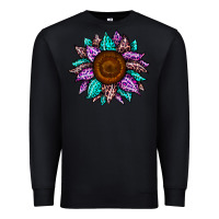Black sunflower leopard color Premium Sweatshirt - JahusDesignShop