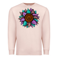 Pale Pink sunflower leopard color Premium Sweatshirt - JahusDesignShop