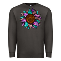 Smoke sunflower leopard color Premium Sweatshirt - JahusDesignShop
