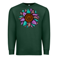 Sports Green sunflower leopard color Premium Sweatshirt - JahusDesignShop