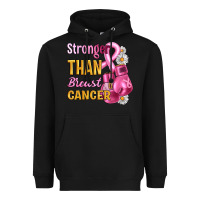 Black Stronger than breast cancer Heavyweight Hoodie - Artiststas