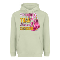 Matcha Stronger than breast cancer Heavyweight Hoodie - Artiststas