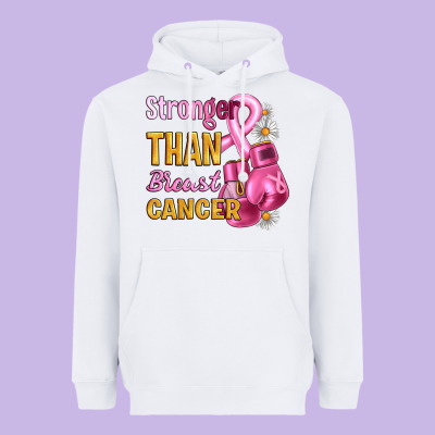 Stronger Than Breast Cancer Heavyweight Hoodie Designed By Artiststas