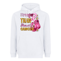 White Stronger than breast cancer Heavyweight Hoodie - Artiststas